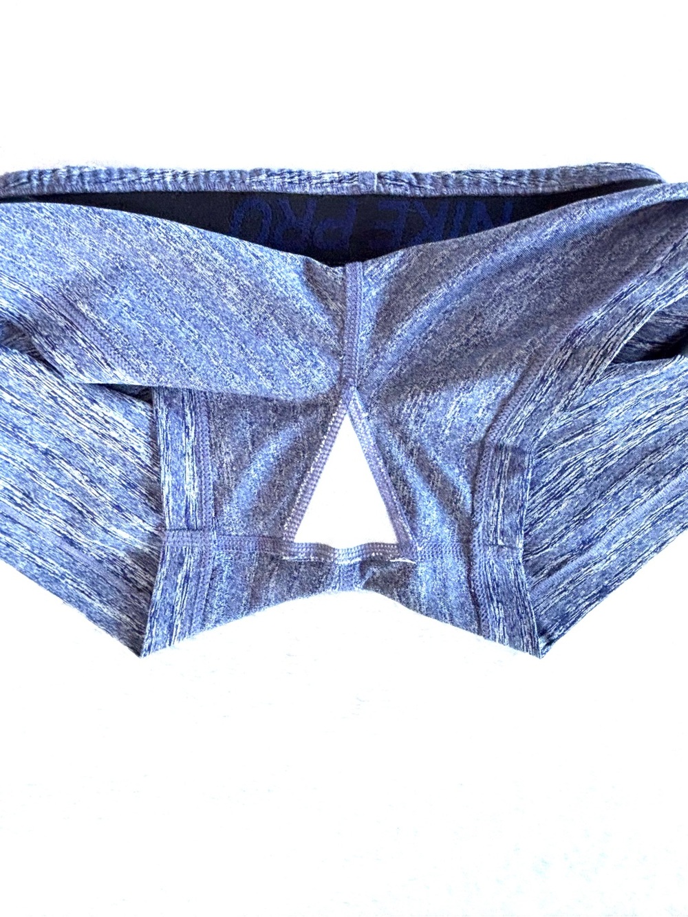 Nike Pro Compression Shorts, Heathered Navy Stripes, Size XS - Picture 5 of 5